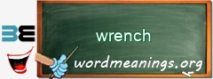 WordMeaning blackboard for wrench